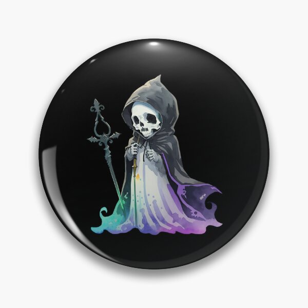 Item preview, Skeleton in Hooded Suit with Scepter designed and sold by pixclipart.