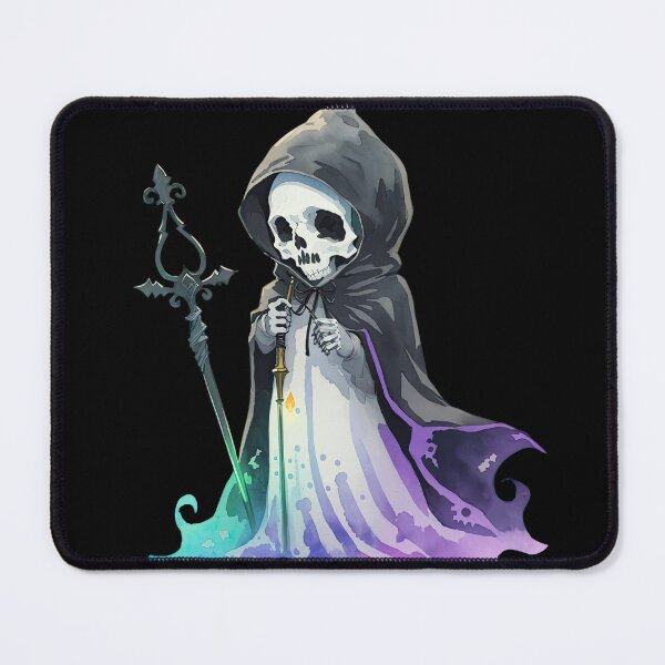 Item preview, Skeleton in Hooded Suit with Scepter designed and sold by pixclipart.