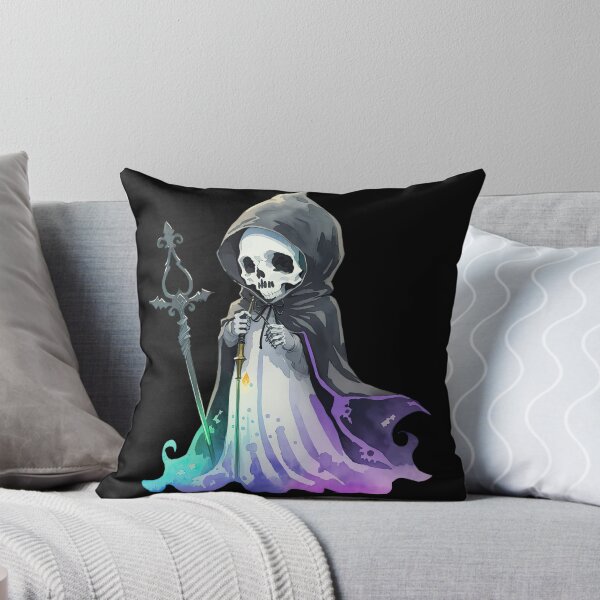 Item preview, Skeleton in Hooded Suit with Scepter designed and sold by pixclipart.