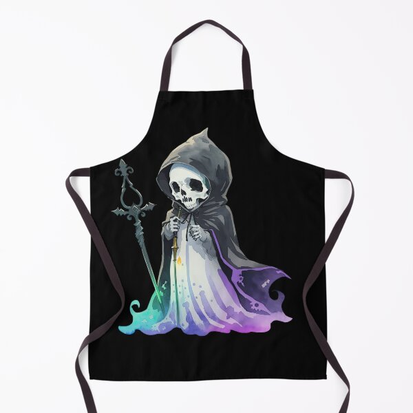 Item preview, Skeleton in Hooded Suit with Scepter designed and sold by pixclipart.