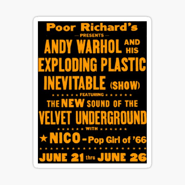 Item preview, Promotional poster for the Exploding Plastic Inevitable in Chicago, June 21–26, 1966 designed and sold by romeobravado.