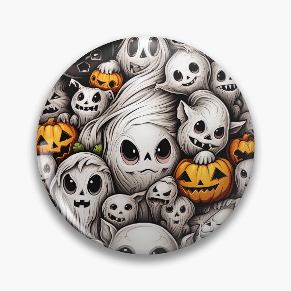 Artikelvorschau, Halloween-Kürbis- und Geisterstapel entworfen und verkauft von Inky-Spiration.