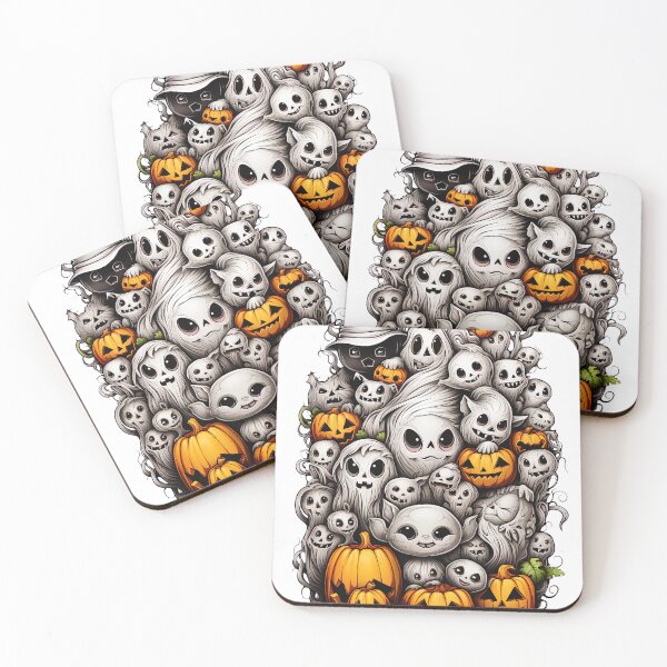 Item preview, Halloween Pumpkin and Ghost stack designed and sold by Inky-Spiration.