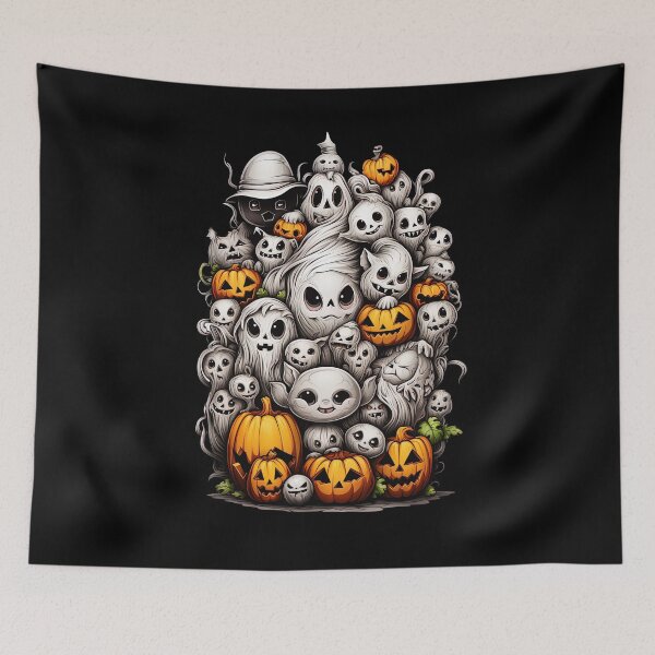 Item preview, Halloween Pumpkin and Ghost stack designed and sold by Inky-Spiration.