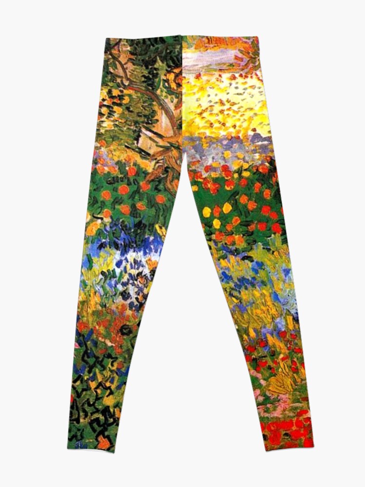 Alternate view of Van Gogh - Flower Garden, famous painting Leggings