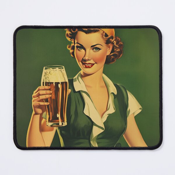 Item preview, Irish Beer Commercial Ad Vintage Retro Poster designed and sold by Cozy-Old-Pub.