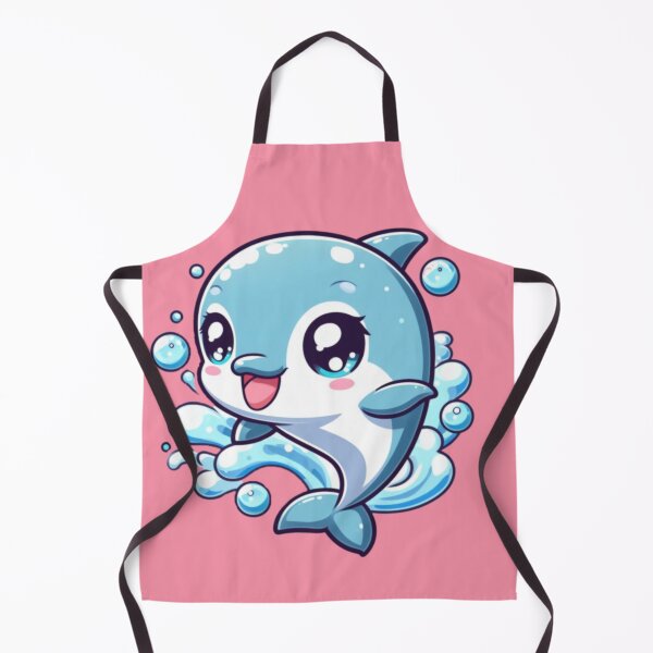 Item preview, Cute Anime Smiling Dolphin designed and sold by andydavistech.