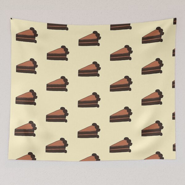 Item preview, chocolate cake slice designed and sold by sehrishsunrise.