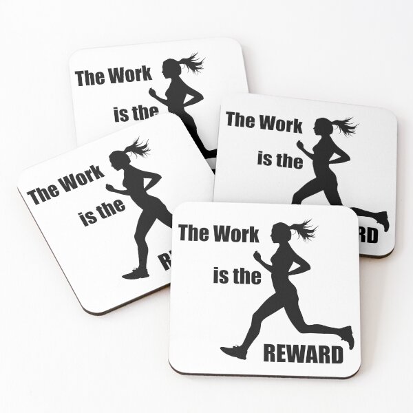 Item preview, The Work Is The Reward Woman Runner designed and sold by Esskay Designs.