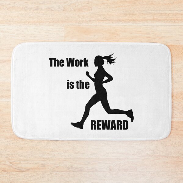 Item preview, The Work Is The Reward Woman Runner designed and sold by Esskay Designs.