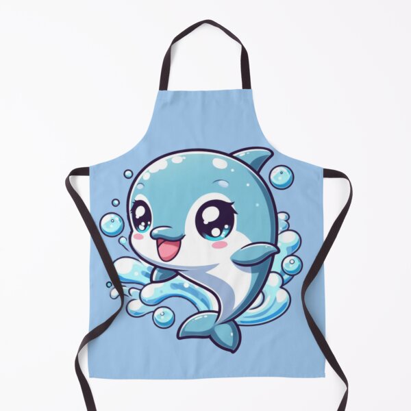 Item preview, Cute Anime Smiling Dolphin designed and sold by andydavistech.