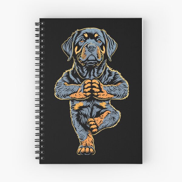 Item preview, Rottweiler Yoga Puppy Dog Funny Dogs Tree Pose Vrikshasana designed and sold by GrandeDuc.