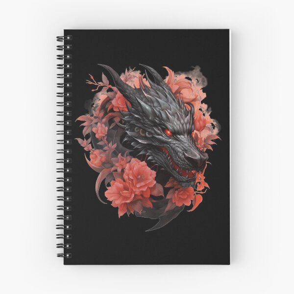 Artikelvorschau, Fantasy-Weltdrache Fantasy-Drache Drache in Blumen entworfen und verkauft von AnnaMDesign.
