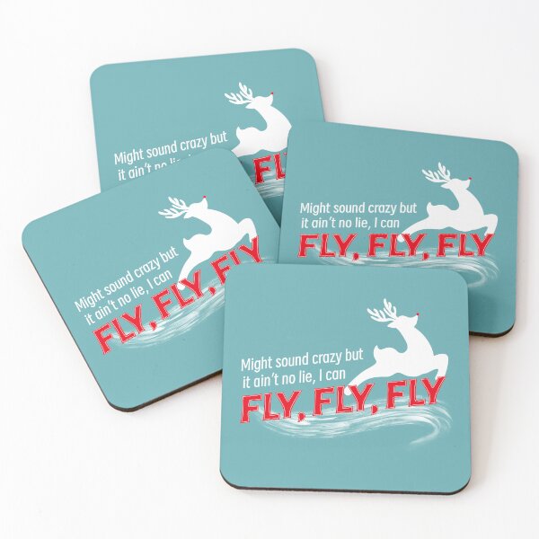 Item preview, Ain’t No Lie, Reindeer Fly, Fly, Fly! designed and sold by beestonestudio.