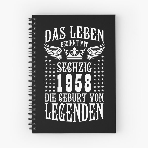 Item preview, Life begins at sixty 60 1958 The birth of legends designed and sold by Margarita-Art.