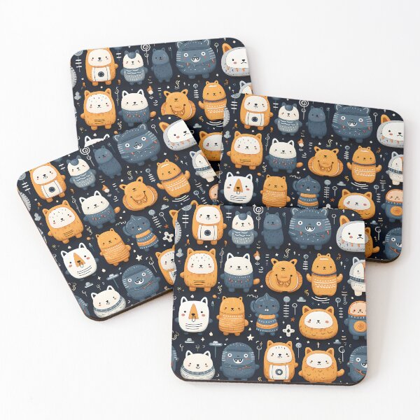 Item preview, Animals in spaces seamless patterns designed and sold by Paint U by Krisanee.
