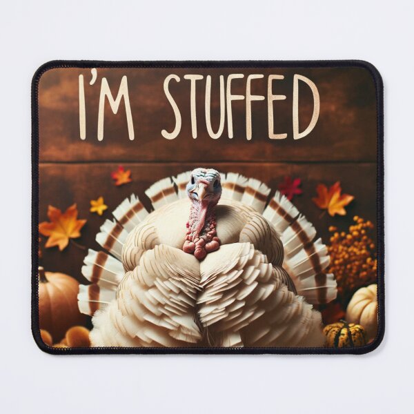 Item preview, I'm Stuffed - Chubby Thanksgiving Turkey designed and sold by ZenEverAI.