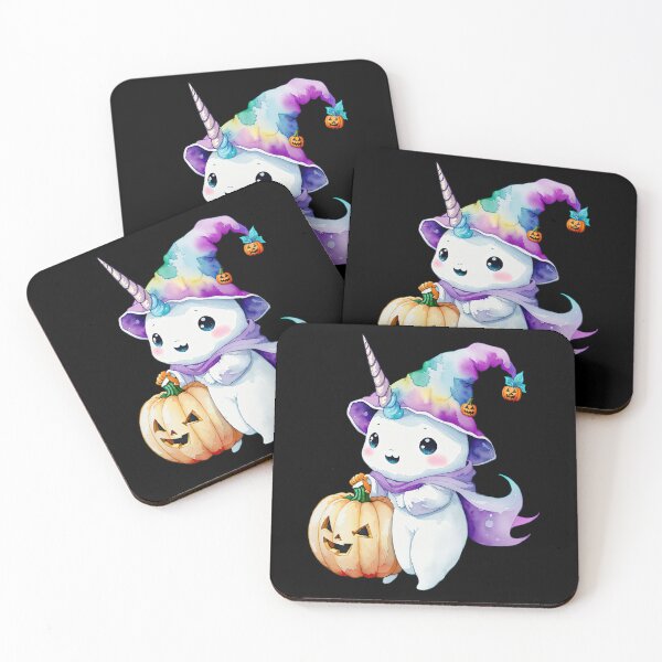 Item preview, Unicorn with Pumpkin and Hat designed and sold by pixclipart.