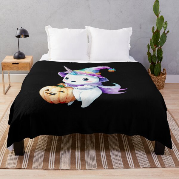 Item preview, Unicorn with Pumpkin and Hat designed and sold by pixclipart.
