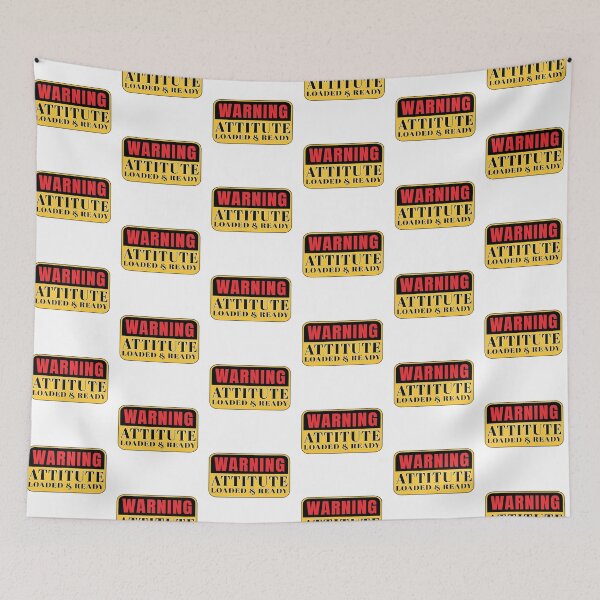 Item preview, Fun warning cautious message attitude loaded and ready designed and sold by Harlake.