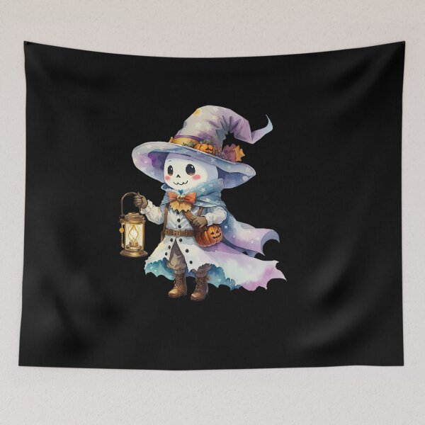 Item preview, Ghost with Christmas Lantern designed and sold by pixclipart.