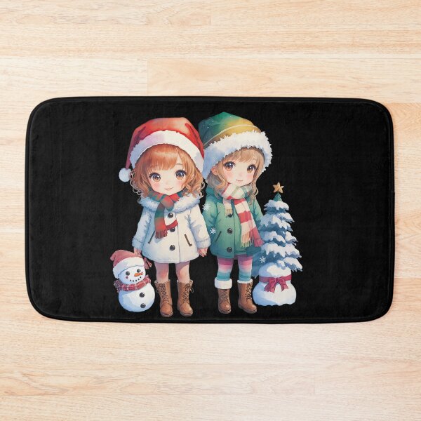 Item preview, Two Little Girls Christmas designed and sold by pixclipart.