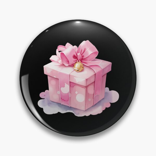 Item preview, Pink Gift Box with Bell designed and sold by pixclipart.