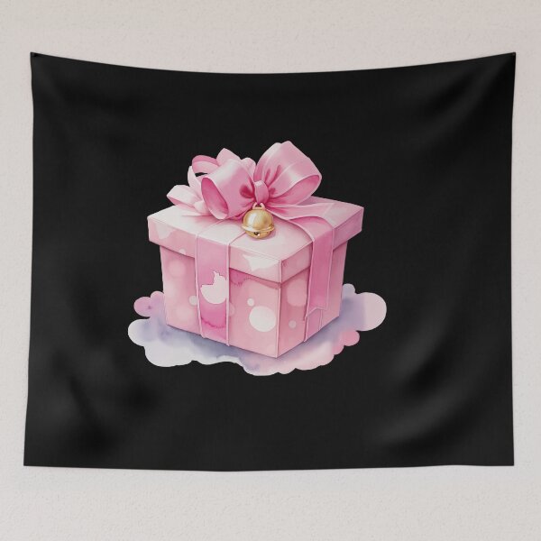 Item preview, Pink Gift Box with Bell designed and sold by pixclipart.