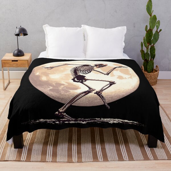 Item preview, Dancing skeleton in the full moon designed and sold by TomFrontierArt.