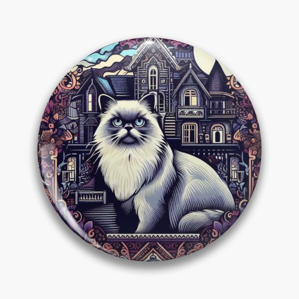 Item preview, Mansion of Enchantment Himalayan Cat's Halloween Escape designed and sold by Wonderall.