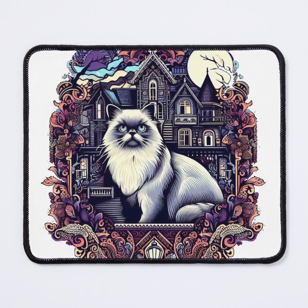 Item preview, Mansion of Enchantment Himalayan Cat's Halloween Escape designed and sold by Wonderall.