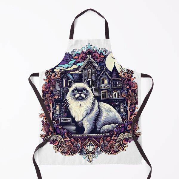 Item preview, Mansion of Enchantment Himalayan Cat's Halloween Escape designed and sold by Wonderall.