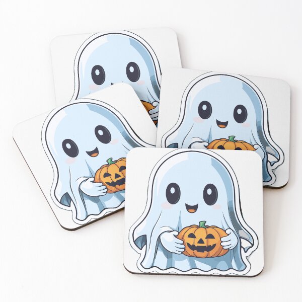 Item preview, Cute ghost holding a pumpkin designed and sold by HaloPumpkin.