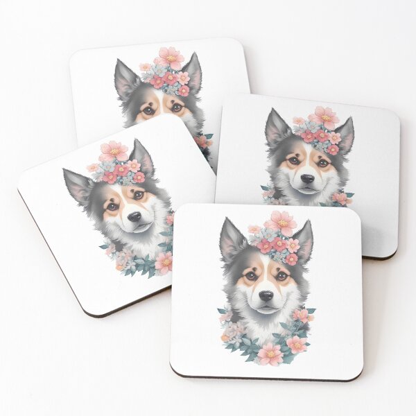 Item preview, Adorable Flower Dog: Cute German Shepherd designed and sold by ZooVerse.
