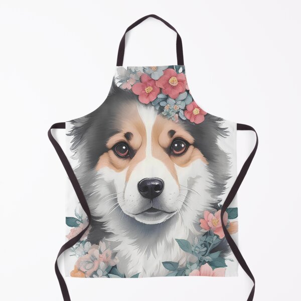 Item preview, Adorable Flower Dog: Cute German Shepherd designed and sold by ZooVerse.