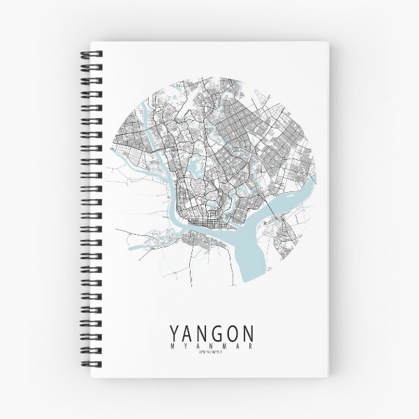 Item preview, Yangon City Map of Myanmar - Circle designed and sold by deMAP.