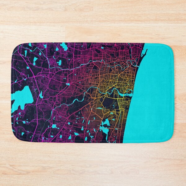 Item preview, Chennai City Map of India - Neon designed and sold by deMAP.