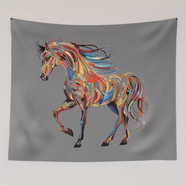 Item preview, Art horse abstract colorful designed and sold by Andrea-Design.