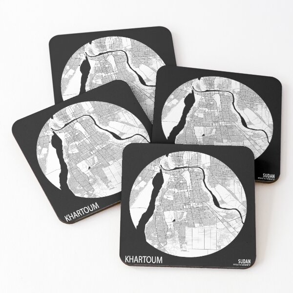 Item preview, Khartoum City Map of Sudan - Full Moon designed and sold by deMAP.