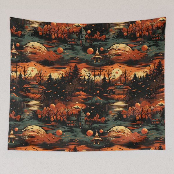 Item preview, A spooky carnival ride adds eerie allure to Halloween designed and sold by StrawberryJolly.