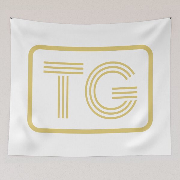 Item preview, TG Initials Gold Geometric Letters designed and sold by Jeallan Designs.