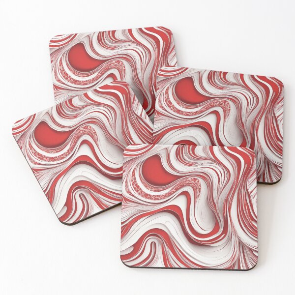 Item preview, Vibrant Red and White Pattern - Abstract Geometric Design designed and sold by The-Library.