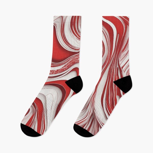 Item preview, Vibrant Red and White Pattern - Abstract Geometric Design designed and sold by The-Library.