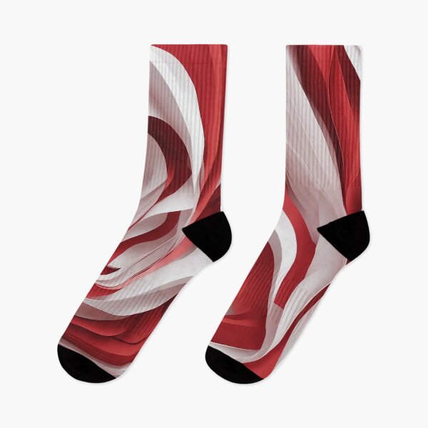 Item preview, Bold Red and White Pattern - Abstract Geometric Design designed and sold by The-Library.