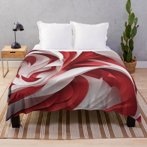 Item preview, Bold Red and White Pattern - Abstract Geometric Design designed and sold by The-Library.