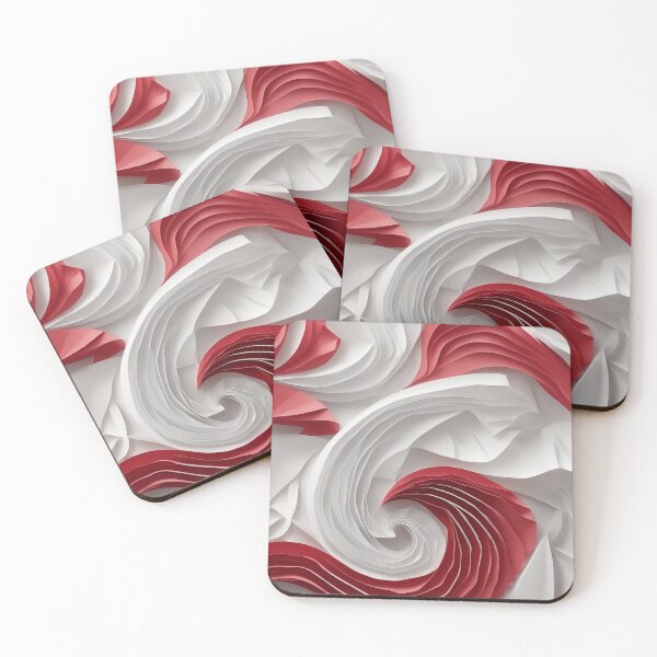 Item preview, Dynamic Red and White Pattern - Abstract Design designed and sold by The-Library.