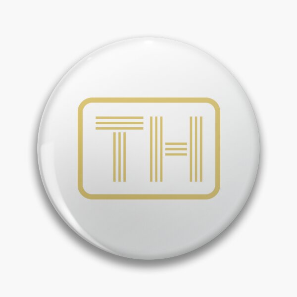 Artikelvorschau, TH-Initialen goldene geometrische Buchstaben entworfen und verkauft von Jeallan Designs.