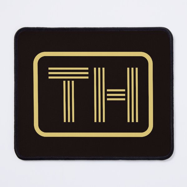 Artikelvorschau, TH-Initialen goldene geometrische Buchstaben entworfen und verkauft von Jeallan Designs.