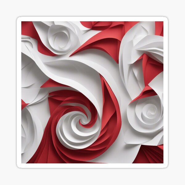 Item preview, Bold Red and White Pattern - Contemporary Abstract Design designed and sold by The-Library.