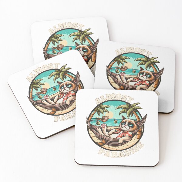 Item preview,  Almost Paradise | Cool Cat - Cat gifts with quotes designed and sold by MaFleiva.